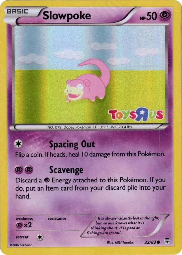 Slowpoke Toys R Us card