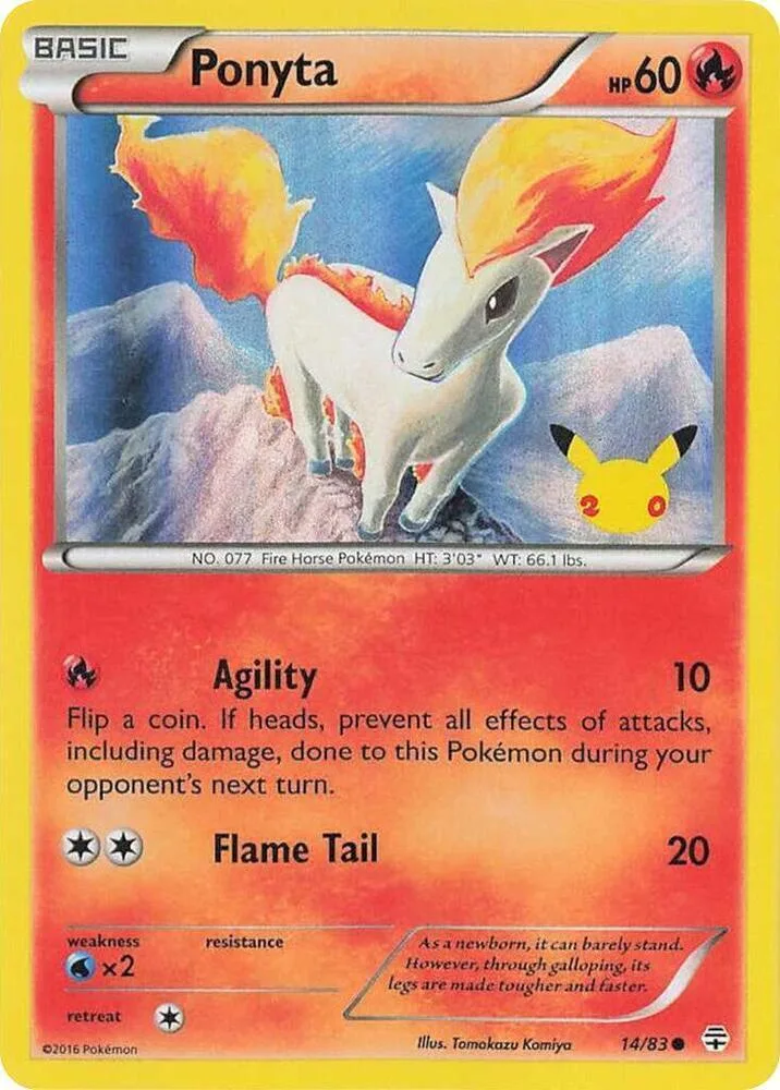 Ponyta Promo Stamp card