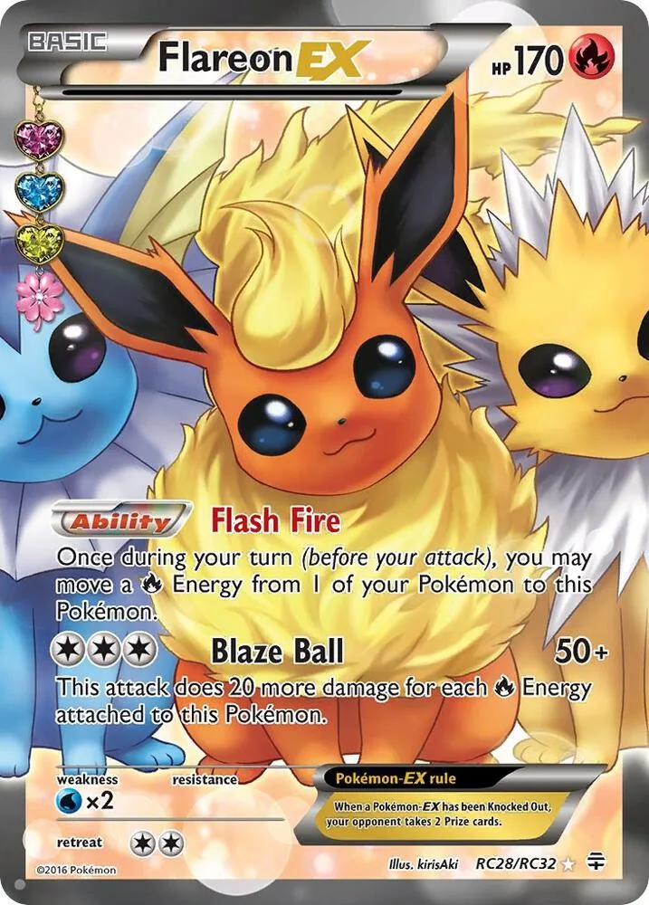 Flareon EX (Full Art) card front