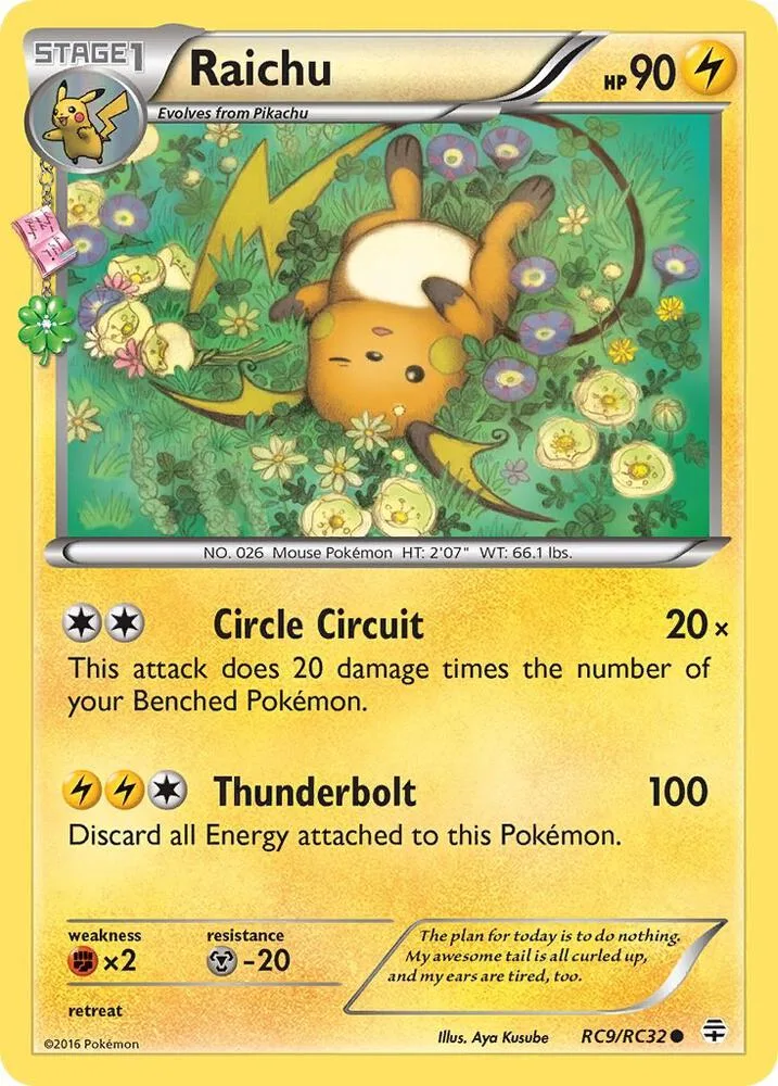 Raichu card front