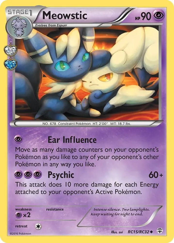 Meowstic card front