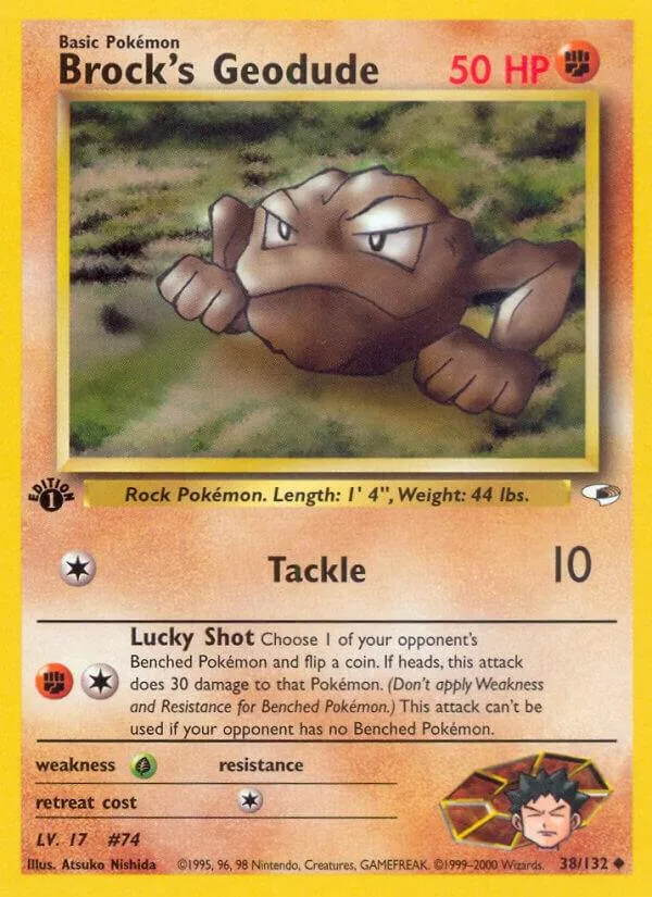Brock's Geodude card front