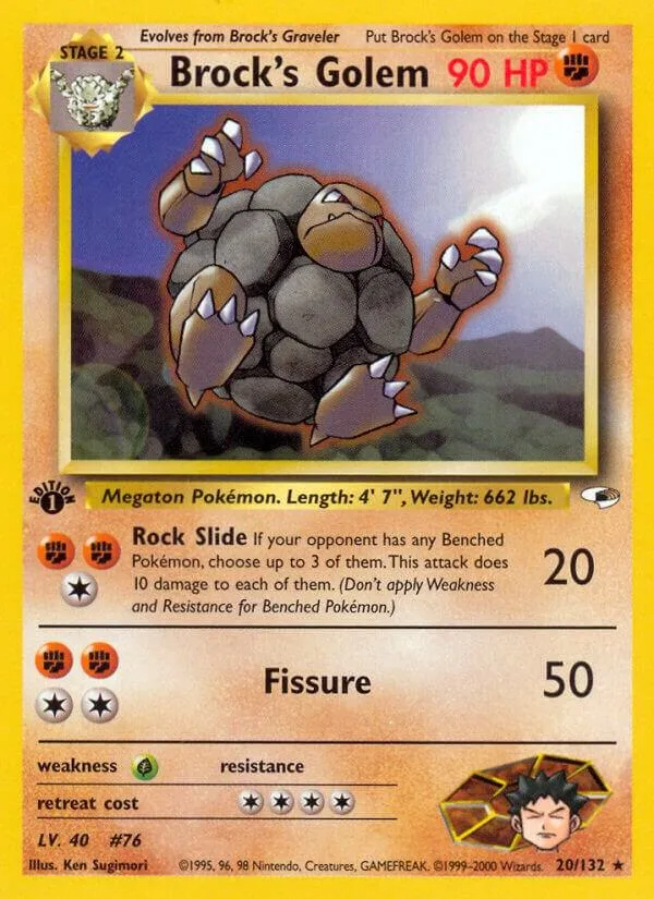 Brock's Golem card front
