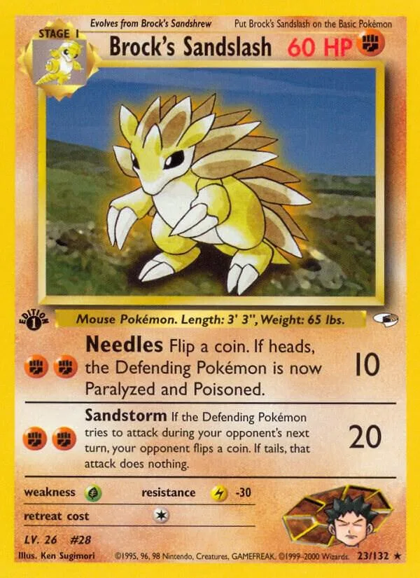 Brock's Sandslash card front