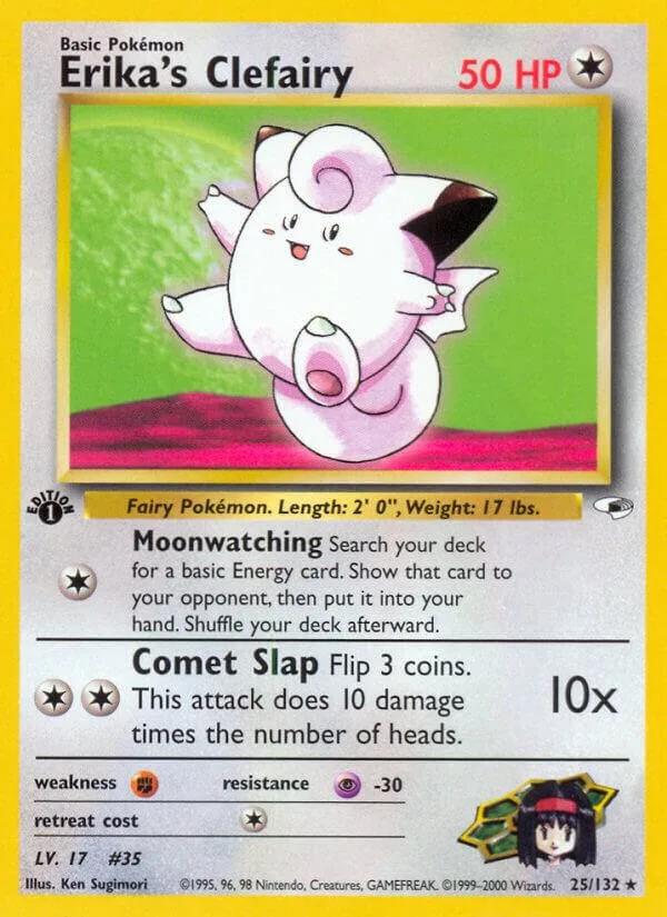Erika's Clefairy card front