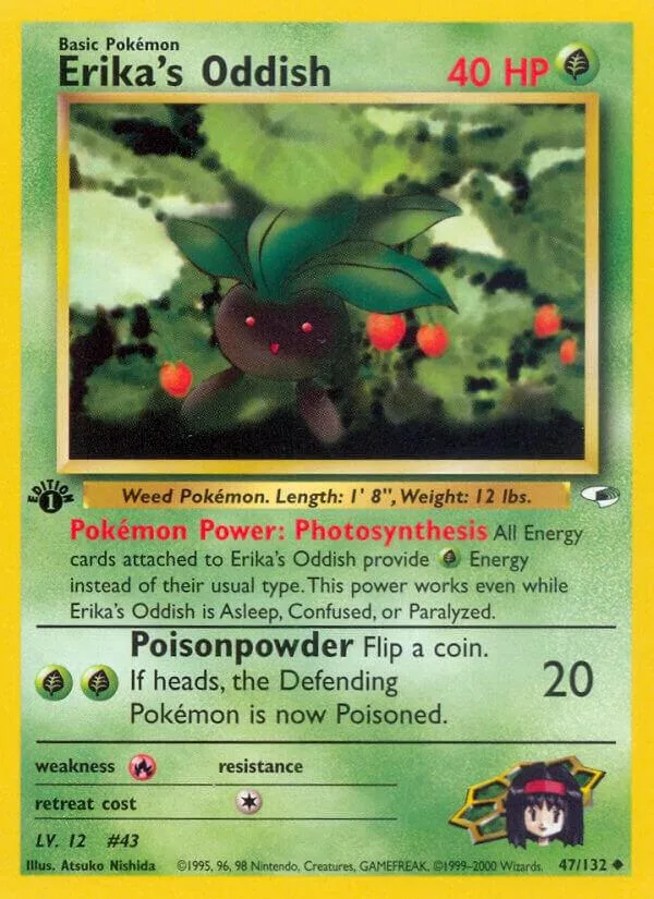 Erika's Oddish card front