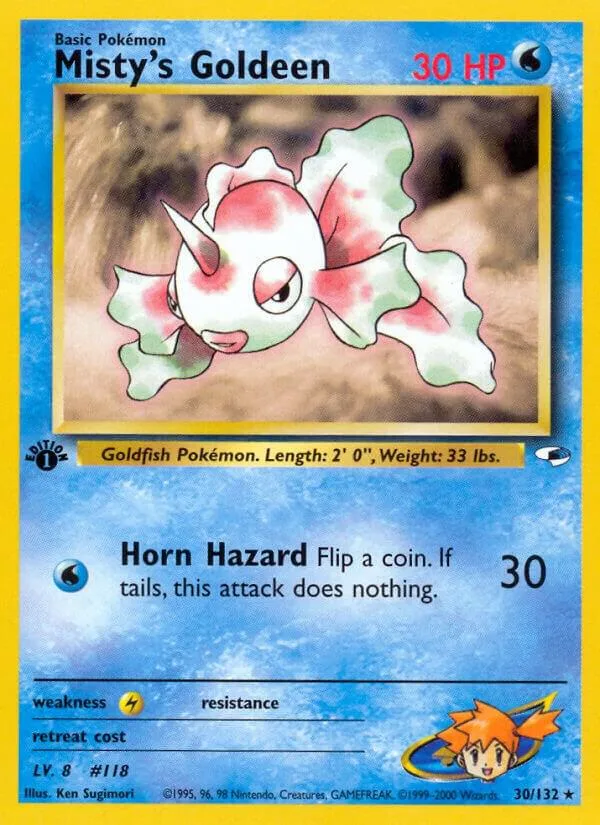 Misty's Goldeen card front