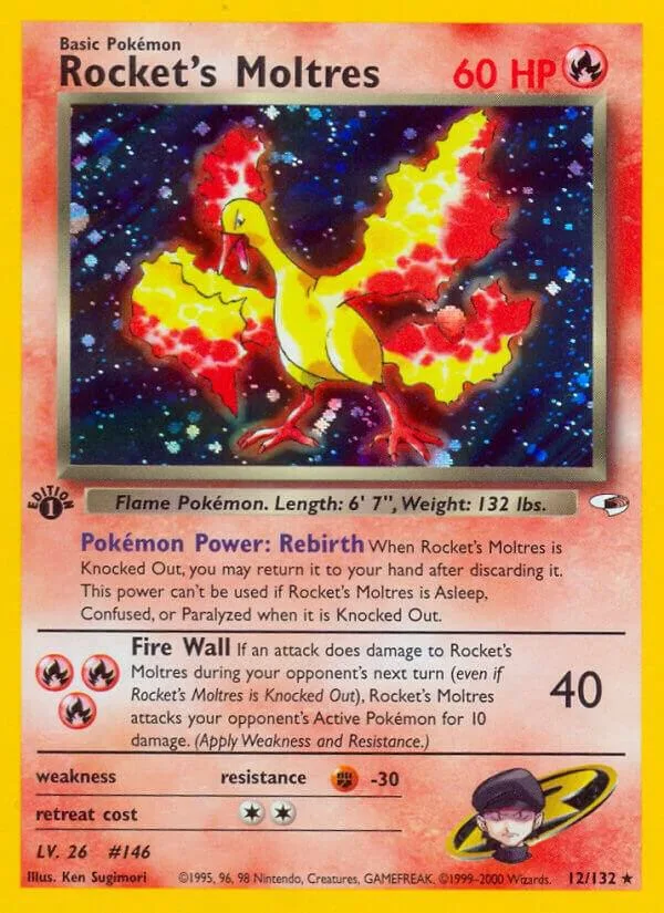 Rocket's Moltres card front