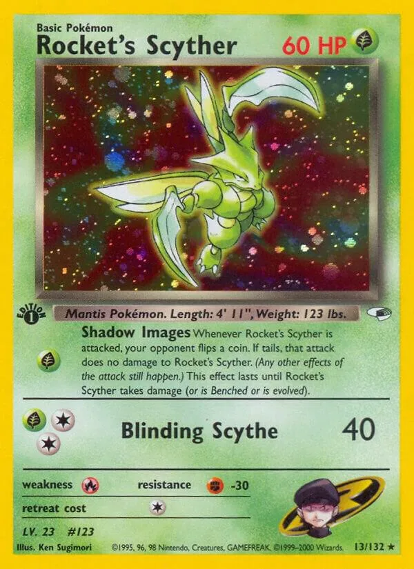 Rocket's Scyther card front