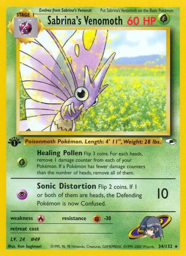 Sabrina's Venomoth card front