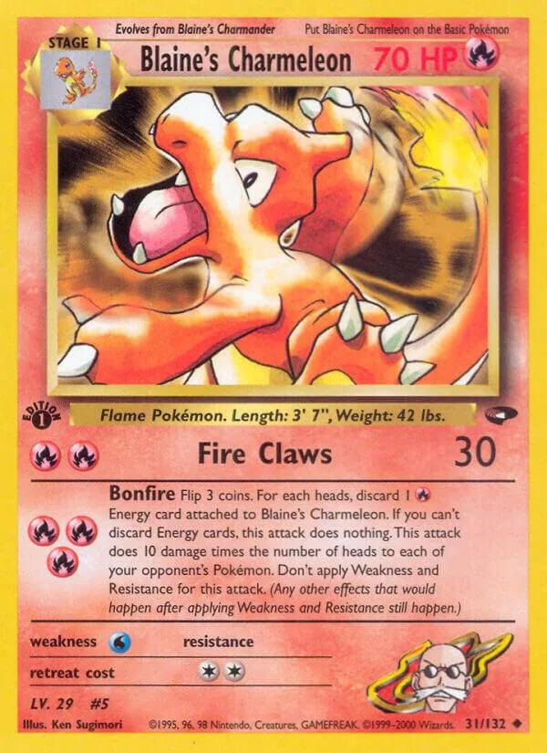 Blaine's Charmeleon card front
