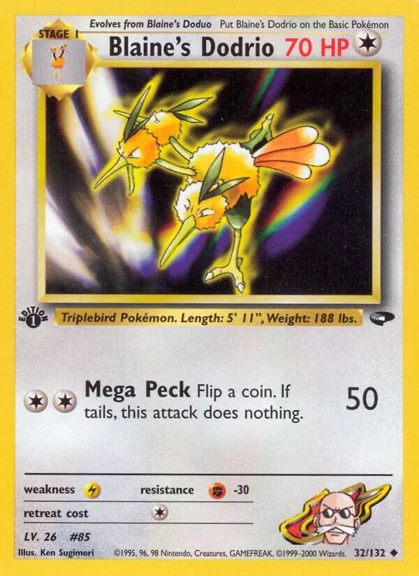 Blaine's Dodrio card front