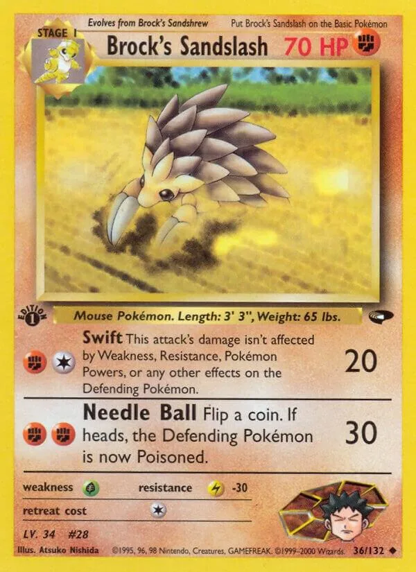 Brock's Sandslash card front