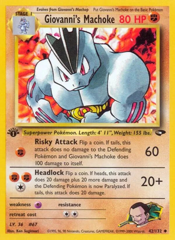 Giovanni's Machoke card front