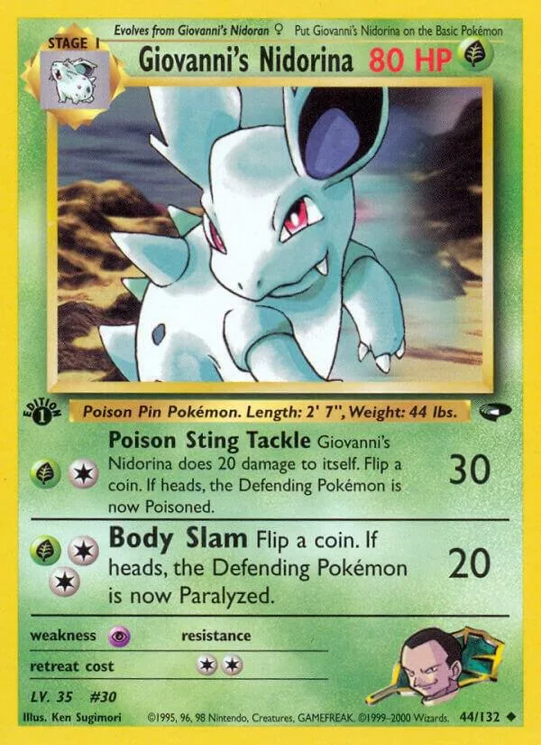 Giovanni's Nidorina card front