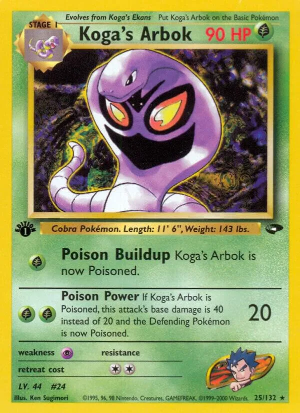 Koga's Arbok card front