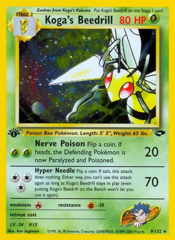 Koga's Beedrill card front