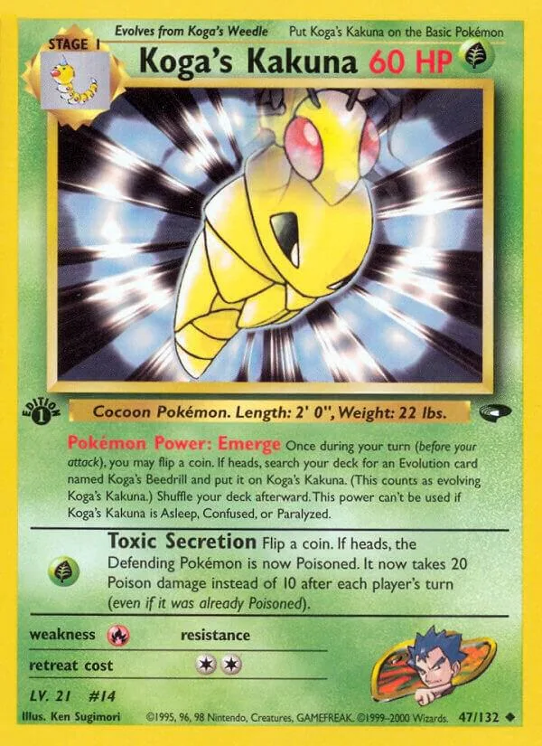 Koga's Kakuna card front