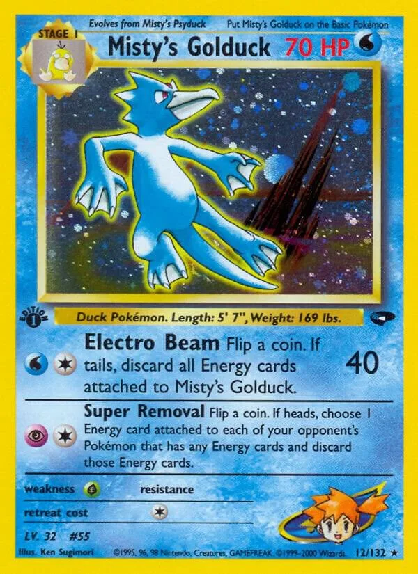 Misty's Golduck card front