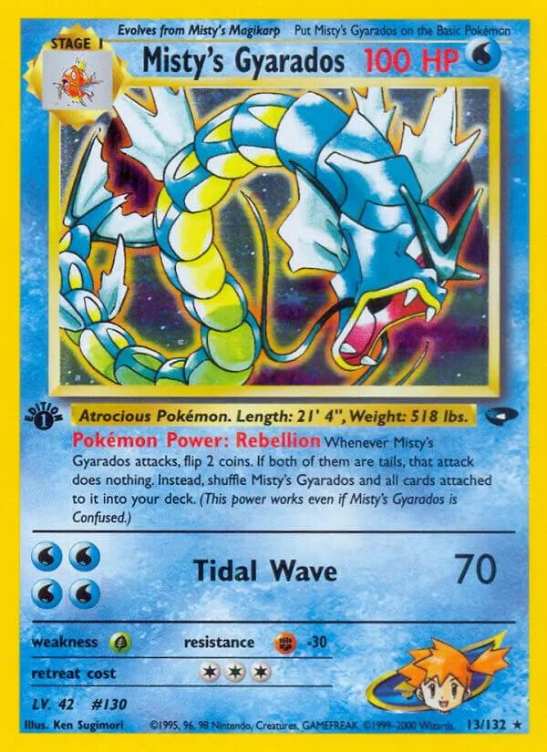 Misty's Gyarados card front