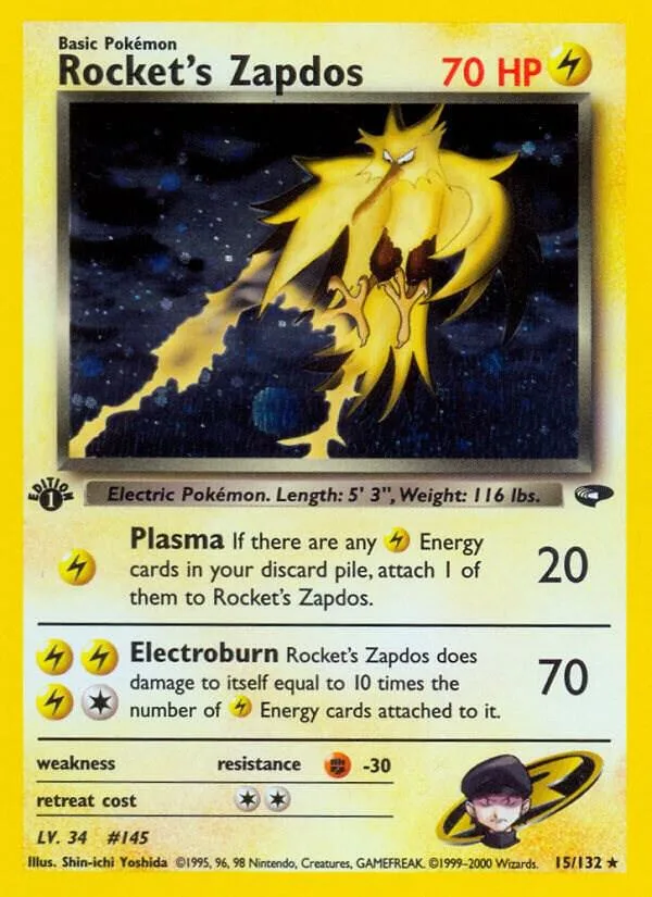 Rocket's Zapdos card front