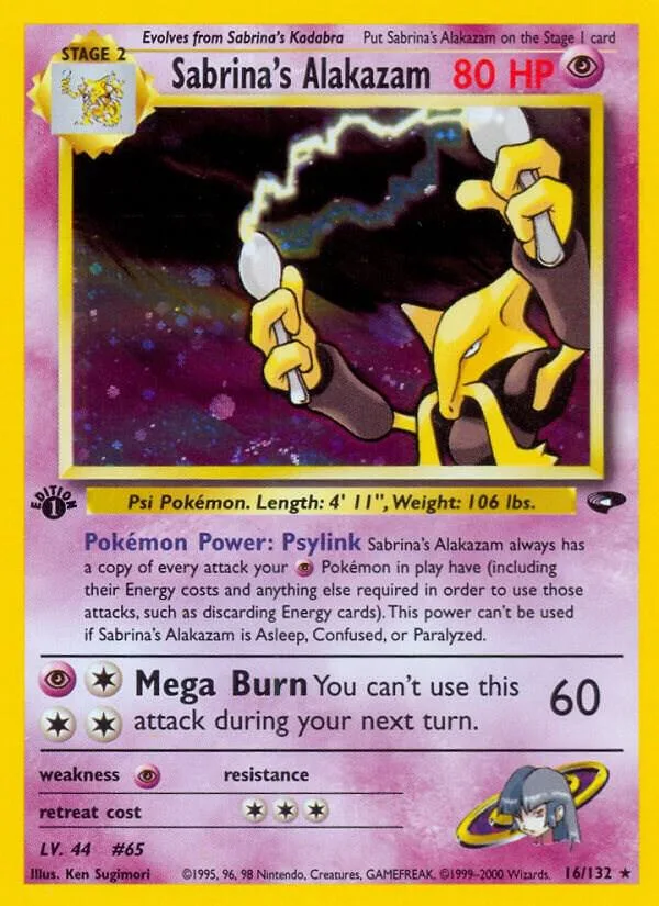 Sabrina's Alakazam card front