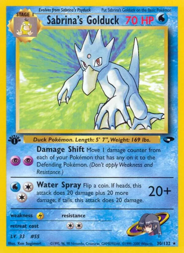 Sabrina's Golduck card front