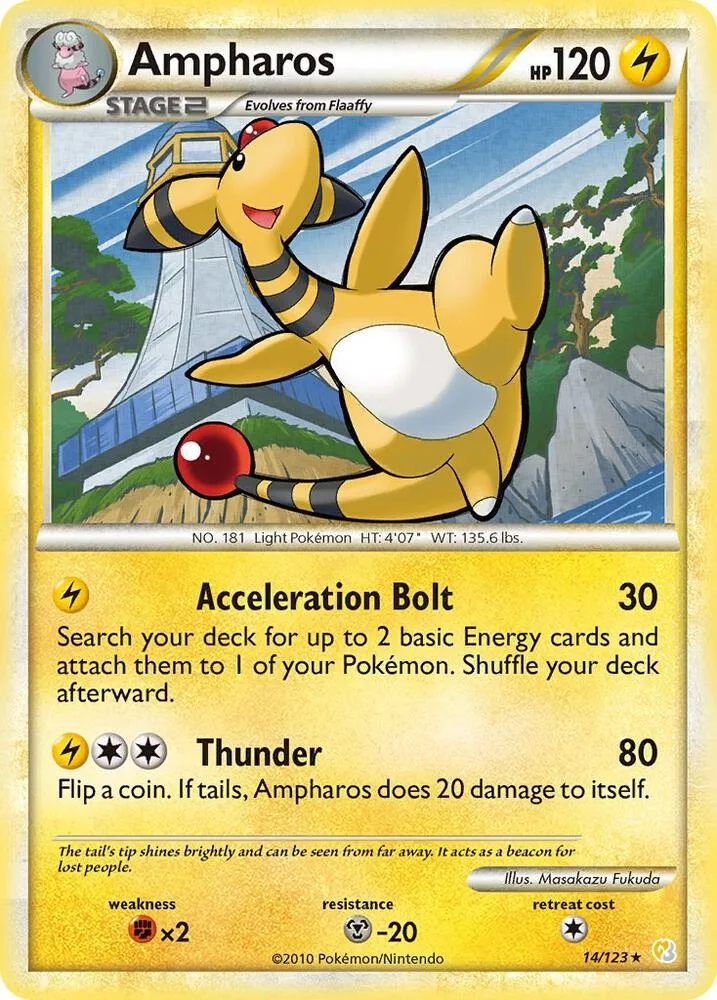 Ampharos card front