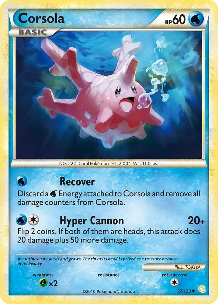 Corsola card front