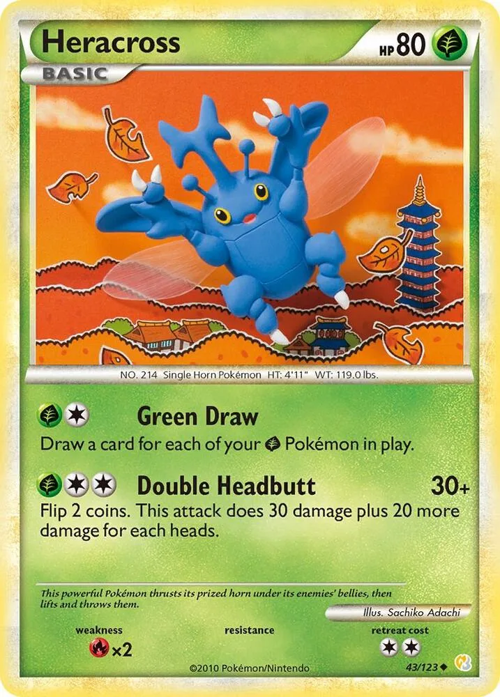 Heracross card front