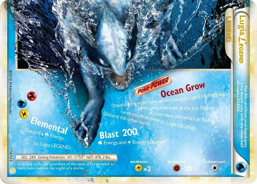 Lugia Legend (Bottom) Holofoil card