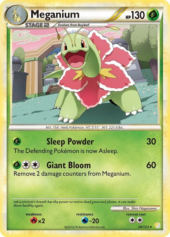 Meganium card front