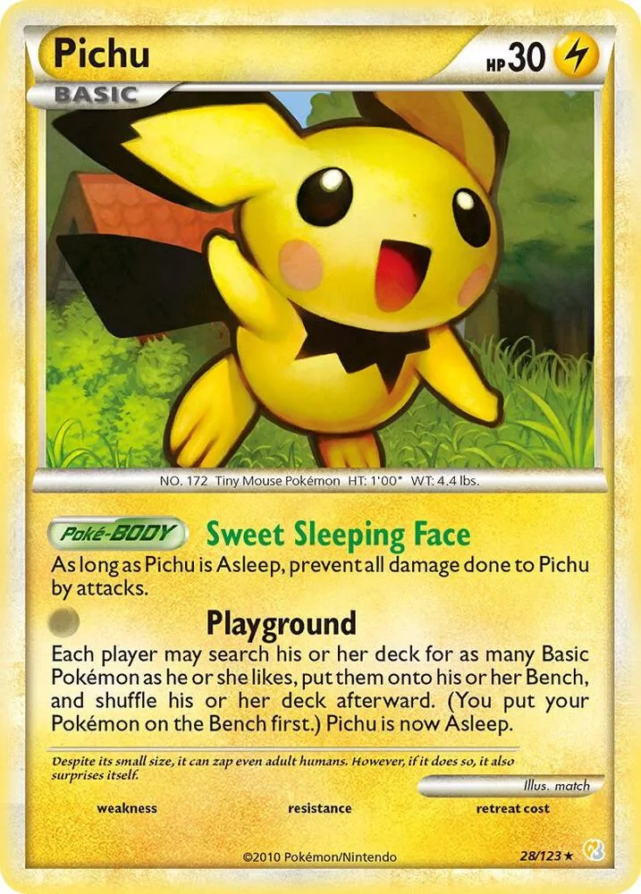 Pichu card front