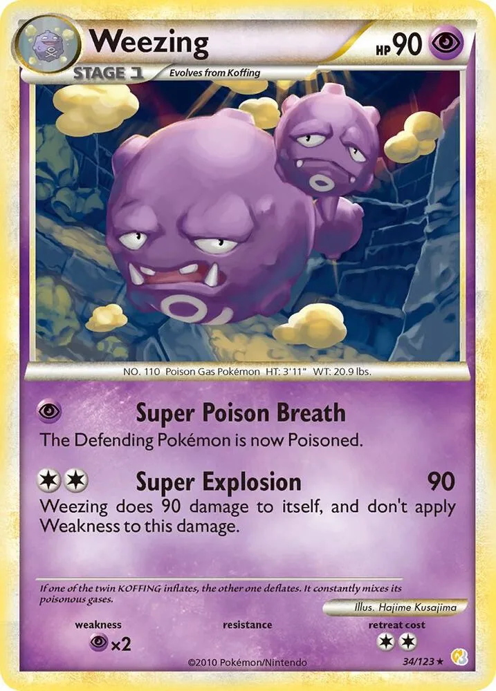 Weezing card front