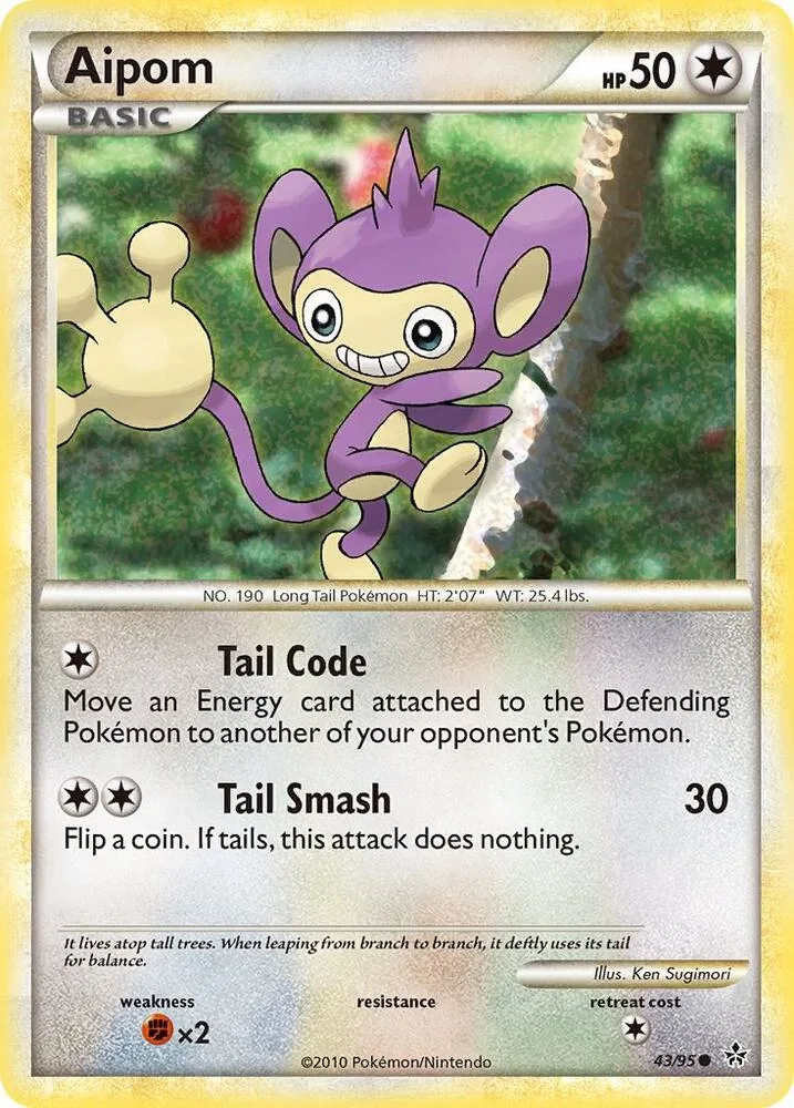 Aipom card front
