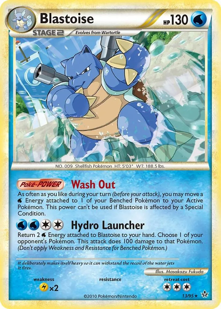Blastoise card front