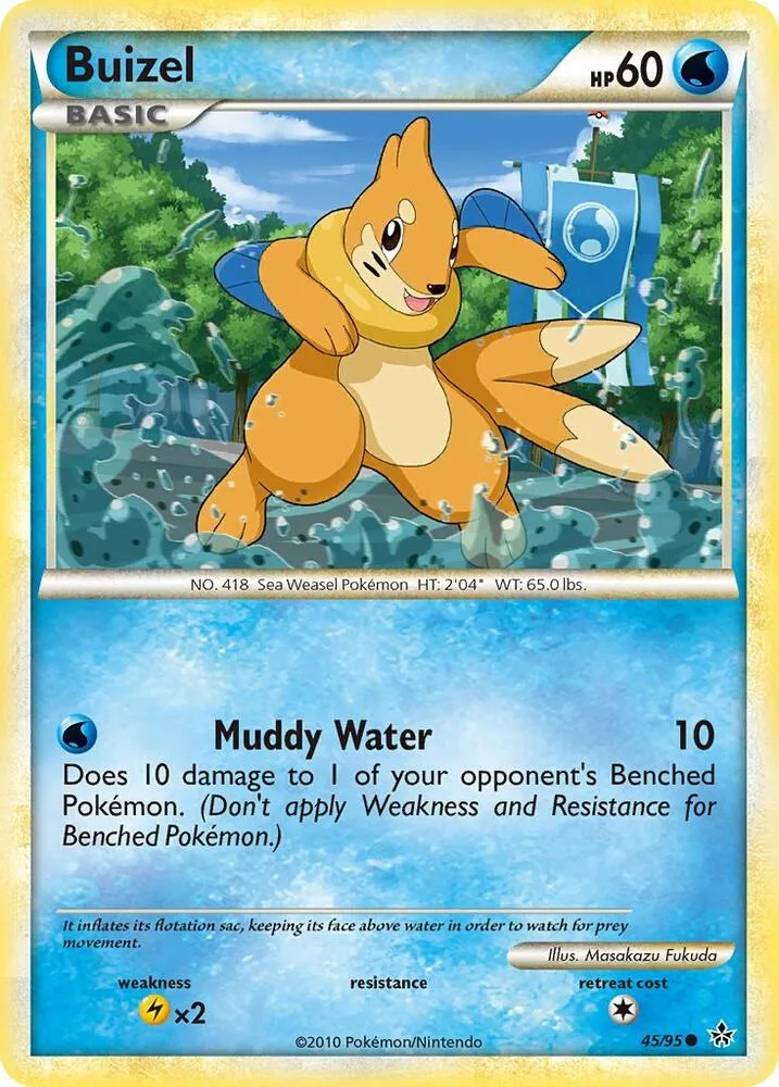 Buizel card front