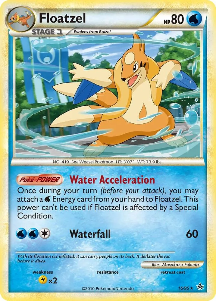 Floatzel card front