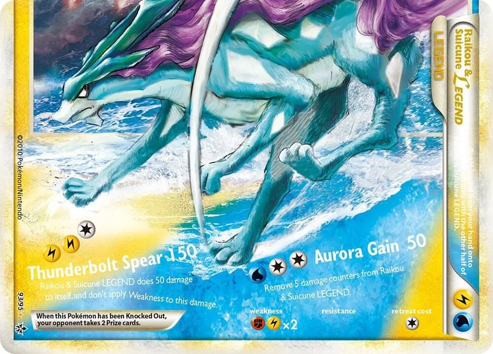 Raikou & Suicune Legend (Bottom) Holofoil card
