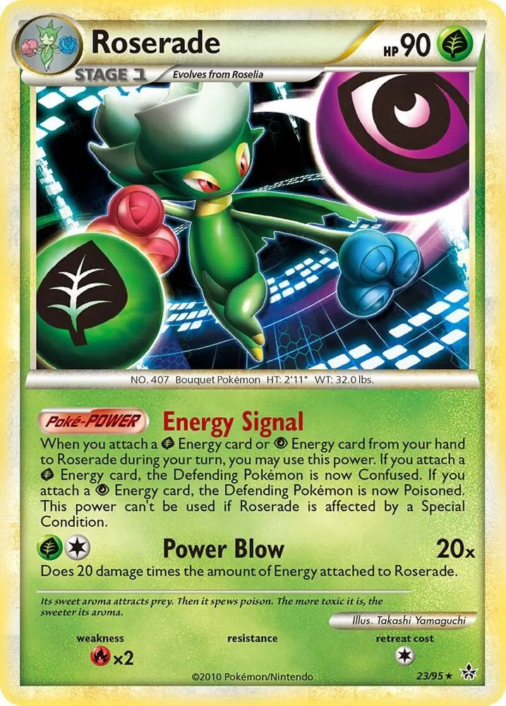 Roserade card front