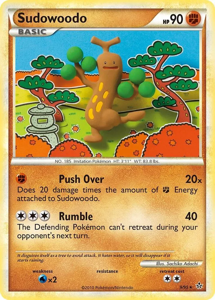 Sudowoodo card front