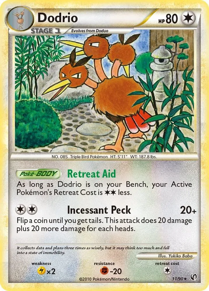 Dodrio card front