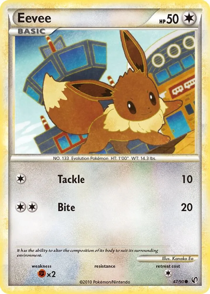 Eevee card front
