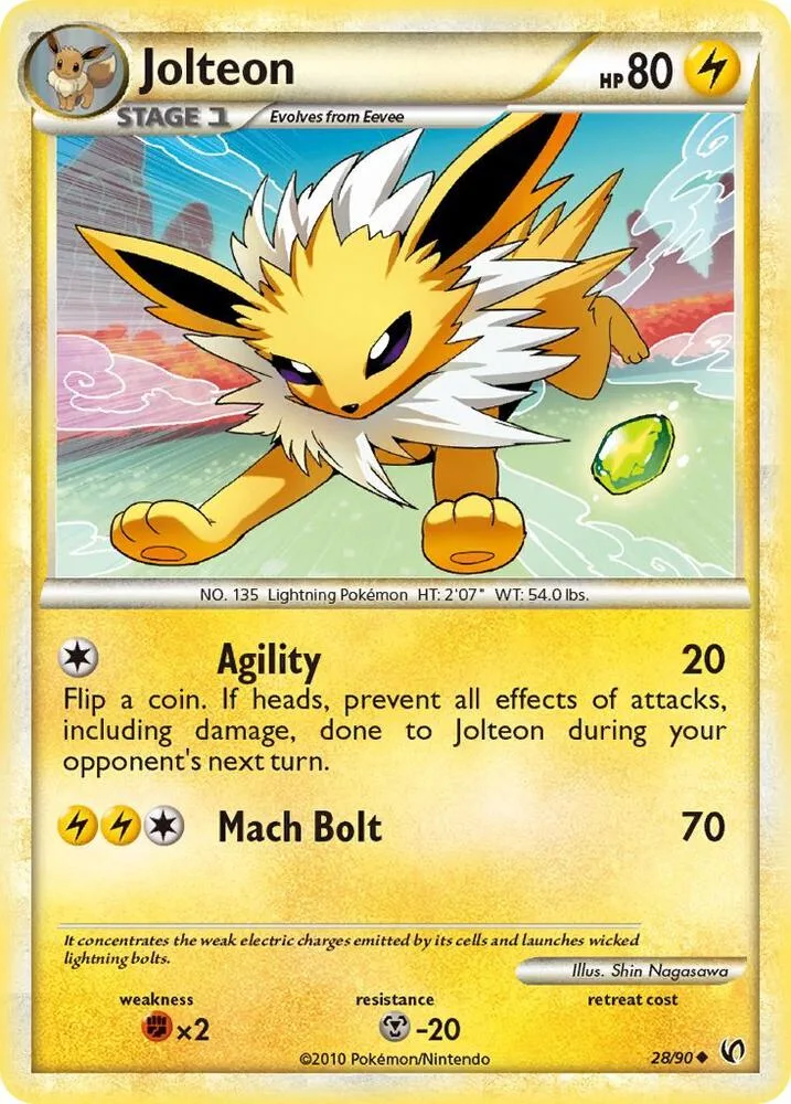 Jolteon card front