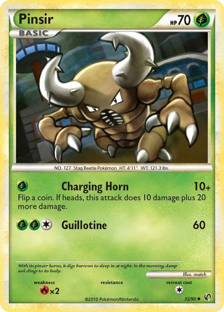 Pinsir card front
