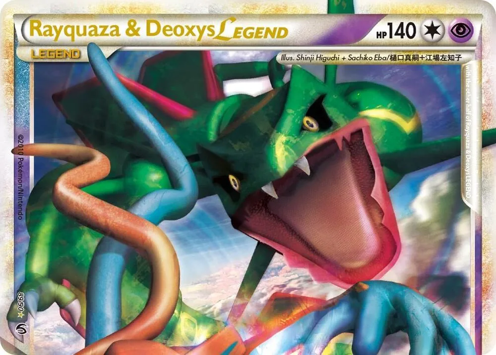 Rayquaza & Deoxys Legend (Top) Holofoil card