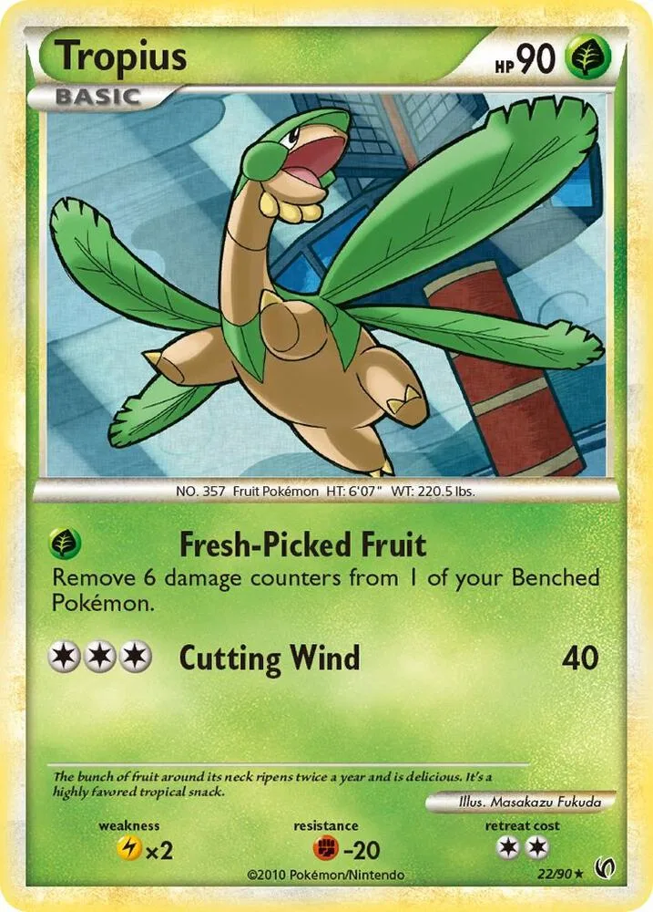 Tropius card front