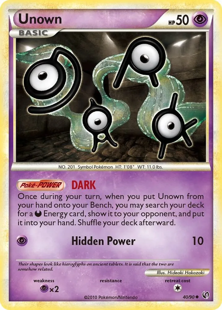 Unown card front