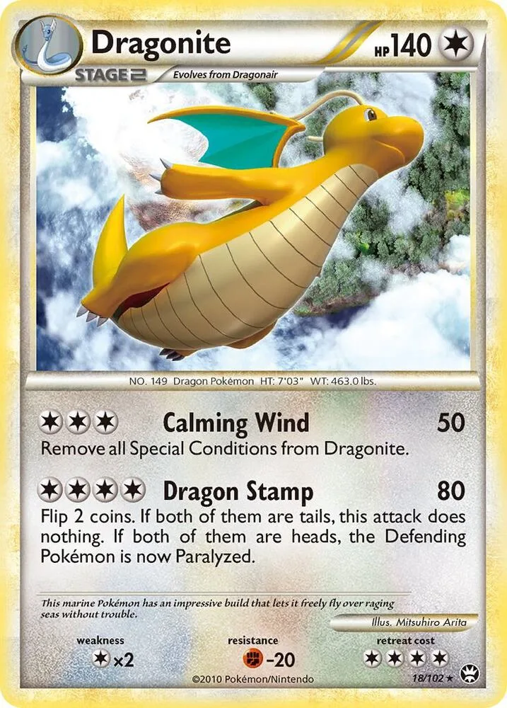 Dragonite card front
