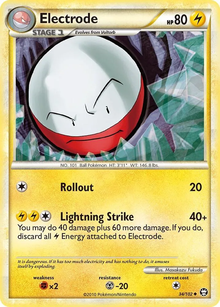 Electrode card front